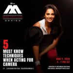 Lakshmi Priyaa Chandramouli Instagram - This is batch 2 of my acting masterclass! Specifically 'Acting For Camera'! A lot of us are wonderful performers but it when in front of camera, something happens and we are not able to do our best always. Join this masterclass to understand five most important techniques you need to know to be able to perform at your best possible ability in front of the camera! It's online and on a Sunday! Spend 3 hours this weekend productively! See you there :) #OnlineActingWorkshop #OnlineActingClass #OnlineActingMasterclass #ActingFor Camera