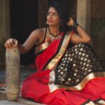 Lakshmi Priyaa Chandramouli Instagram - Throwback! 📸@koda of Satori Studios Wearing @studiodaksh #throwbackthursday #Thuhil #StudioDaksh #SatoriStudios #Workingwithbestfriends #Red #Actorslife #Photoshoot #Kollywood Chennai, India