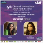 Lakshmi Priyaa Chandramouli Instagram - Coming tomorrow? We just might have interesting things to talk about! See you then? At NFDC Tagore Centre (Inside Music college) #chennaiinternationalshortfilmfestival #Speaker #Interactivesession #Actorslife #come Chennai, India