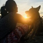 Lakshmi Priyaa Chandramouli Instagram – Made a new fur friend today. Shadow. More perks of living near the beach :) Picture courtesy: @rajdaksh  #icanactuallybefriendswithdogsnow #success #imissmaximus #beachbuddies #beachisjustawalkaway #eveningsbythebeach Thiruvanmiyur beach