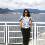 Lakshmi Priyaa Chandramouli Instagram - I dont think I'll ever get bored of looking at the snow capped mountains from every street corner of this gorgeous city! #canadaplacevancouver #vancouverdowntown #beautifulbritishcolumbia #spring #vancouverport #traveltheworld #travelstories #thesunisout #lastweek Canada Place