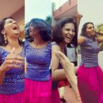 Lakshmi Priyaa Chandramouli Instagram – This is my therapy! Dance, laugh, repeat! Throwback to the fun times had at #NiRash wedding! #dancelikenooneiswatching #laughlikeeveryoneiswatching #basicallydowhatevertheheckyouwant #liveinthemoment #joy #capturedmomentsofjoy