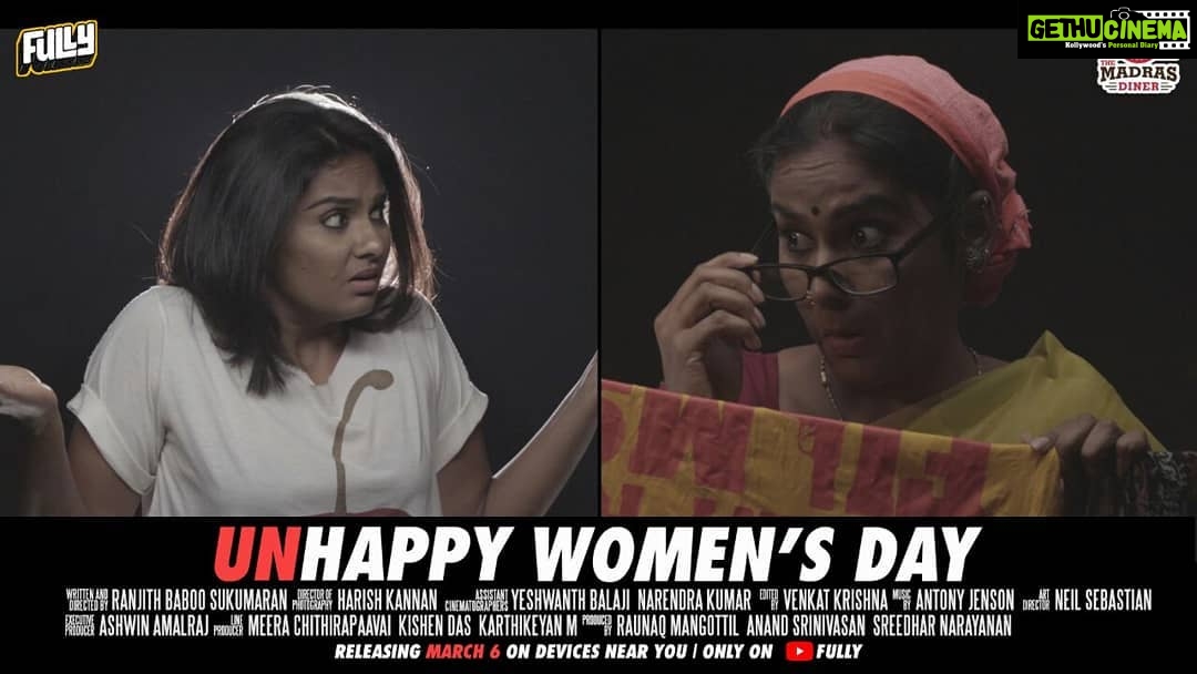 Lakshmi Priyaa Chandramouli Instagram - Have you seen this yet? It's on YouTube! Watch and share your comments and thoughts about what's discussed in the video. Judgemental Janaki aunty would like to know :P #unhappywomensday #girlforagirl #judgementaljanakiaunty #fullyfearless