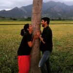 Lakshmi Priyaa Chandramouli Instagram - Spending some time with nature and connecting with the universe is always good for the soul :) #weekendgetaway #manalarwaterfalls #paddyfields #forestdrives #mountains #temples #killerfood #borderkadaiparotta #beautifulsunsets #incredibleskies #allintwodays #tamilnadu #incredibleindia #travelbuddies #happypeople Tenkasi