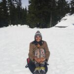 Lakshmi Priyaa Chandramouli Instagram - And that's what I call a great day!!!!! 😀 #amihappyoramihappy #traveltheworld #grousemountain #sledge #sleigh #beautifulspringday #beautifulbritishcolumbia #canada🍁 #snoweverywhere #ibecamealittlegirlagain #joy #thankyouuniverse #dontputkannuplease Grouse Mountain-The Peak of Vancouver