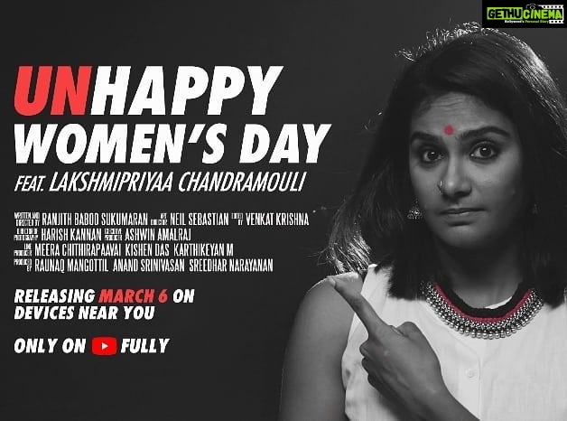 Lakshmi Priyaa Chandramouli Instagram - A little something I did with @fully_yt team. Some things need to be said out loud and we did just that. Watch out for the video tomorrow being released by more than 200 women :)