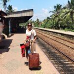 Lakshmi Priyaa Chandramouli Instagram - Travel makes me happy. True or false? Of course it's true! #happytraveller #latergram #thereissomethingabouttraintracks #travelstories #Srilanka #hikkaduwastation #suitcasediaries