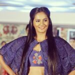 Lakshmi Priyaa Chandramouli Instagram - Throw back to when I walked the ramp for the very first time in life, as a show stopper for Loom 1905, a year and half ago. It was a very exciting experience. I hope in 2018 all of you have a lot of exciting first time experiences. Think about It, when was the last time you did anything for the first time? #forthefirsttime #rampwalk #showstopper #throwbackthursday #toomuchmakeup #fancyclothes #beingamodel