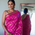 Lakshmi Priyaa Chandramouli Instagram - Felt beautiful to drape on this gorgeous saree for #ZariThari. Do check out this saree and more in their page @zarithari . Photo by @madwhotravels and @dramasawme and make up by @belle_makeover_services! #feelingbeautiful #sareeforthewin #sareeforsale #dollingup #traditional #maharashtriannath #dramasawme