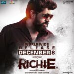 Lakshmi Priyaa Chandramouli Instagram - My next release in Tamil! Mighty excited to watch this film. 3 weeks to go guys 😬😬 #richie #nivinpauly #nutty #philomena #yaaaaaaaay #gauthamramachandran