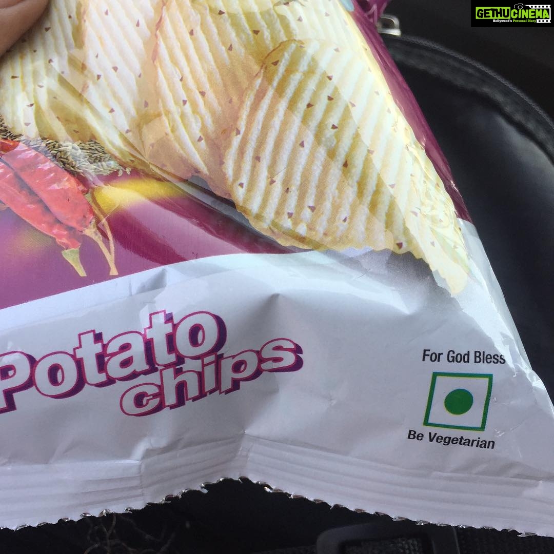 Lakshmi Priyaa Chandramouli Instagram - For God Bless, Be Vegetarian! 😂😂 #justgujaratthings #forgodbless #bevegetarian #eatpotatochips #travellearnings #lol Bhuj