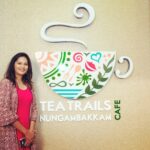 Lakshmi Priyaa Chandramouli Instagram - Wishing #teaTrailsNungambakkam the very best! The place looks great. I'm going to be visiting often for sure :) #newcafelaunch #firststorelaunch #newhangoutplaceintown #actorslife #doingnewthings Blah Bistro