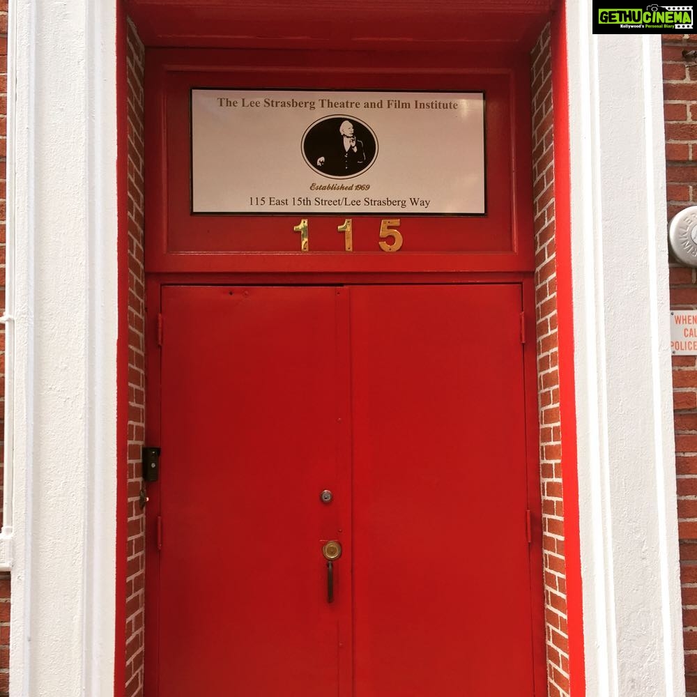 Lakshmi Priyaa Chandramouli Instagram - The door to a new world! #actingschool #leestrasberginstitute #ShortTermcourse #Studentforthenext1month #Marlynmonroewenttothisschool #Sodidalpacino #StudyingActing #lovingit #i❤️ny #learningnewthings The Lee Strasberg Theatre & Film Institute - New York