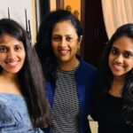 Lakshmy Ramakrishnan Instagram - Missing Shreeya & Sru so much, both fell sick & with Grace of God recovered 🙏Never been away from Shreeya for so long, she was home once in 3 months, reminded of parents! Amma used to call every night to make sure we r home, (cooked up stories to manage ) we were back in India & was middle aged😂