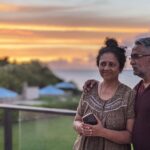 Lakshmy Ramakrishnan Instagram – Sunset is divine🙏🙏Have a good night folks …