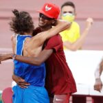 Lakshmy Ramakrishnan Instagram – #Olympics2021 #Barshim  displayed real sportsmanship😍😍 #Tamberi really touching!!! Show your kids these true role models friends , life is not always about winning, it is about comradeship also, right?! What do you say?!