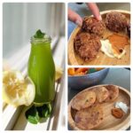 Lakshmy Ramakrishnan Instagram – Lemon & mint cooler, Paneer Poori, patties ( leftover magic ) 
Recipe coming soon…