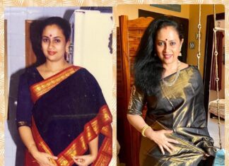 Lakshmy Ramakrishnan Instagram - Back to almost the same weight as 20 years back, (2001) before Cinema😍 Few more kgs to shed for a healthy retirement 😀