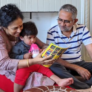 Lakshmy Ramakrishnan Instagram - Can’t believe we are here with our little fellow❤️🙏