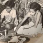 Lakshmy Ramakrishnan Instagram – Childhood besties became ‘Machans’, the young man garlanding Ram is my bro ( cousin Sriram) and the black and white pic is Ram ( with the shirt on) and Sriram, during Sriram’s upanayanam.