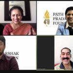 Lakshmy Ramakrishnan Instagram – In a motivational session with 
LT. Col. Shyam Krishna, Principal of Military School, Dholpur,  and hosted by #PathPradarshakFoundation Video will be up soon,