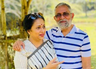 Lakshmy Ramakrishnan Instagram - We kept talking and Rakesh, a professional photographer who was there in the resort with friends, kept clicking 😍