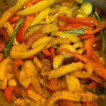 Lakshmy Ramakrishnan Instagram - Organic veg sauté flavoured unconventionally with some Gharam Masala and a pinch of tea Masala from #aira , it is yummy 😍😍 BTW, this product is by one excellent , passionate Homemaker and cook Sudha Sriram , my #Anni 🌈