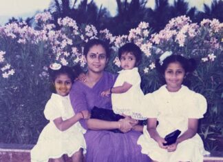 Lakshmy Ramakrishnan Instagram - I stitched their frocks😍😍like uniform😂😂