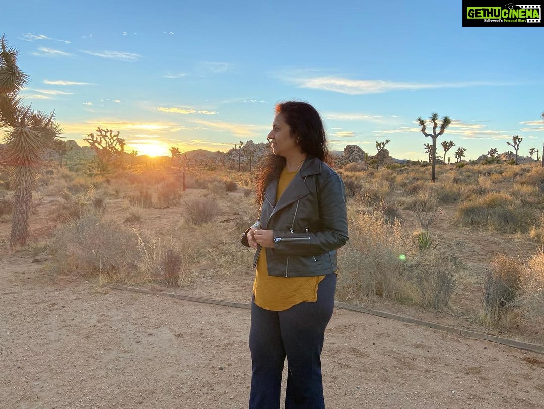 Lakshmy Ramakrishnan Instagram - #joshuatreenationalpark has so much of history, history of Native people, and a very unique, cowboy town❤️ structures are so cute, people are friendly and warm, What a beautiful place, every moment it was a different sight, acres of untampered land, land that speaks to you!!!