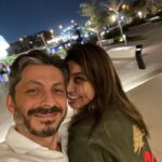 Lisa Ray Instagram – Habibi consents to making a slightly blurry appearance on my timeline after we drove to the remarkable @sharjahhow last night to soak in the Arabic- Flamenco fusion sounds of @maqamundo 
The UAE continues to impress 
(By the way, that’s ‘Beirut’ in Arabic embroidered on my back 🇱🇧)