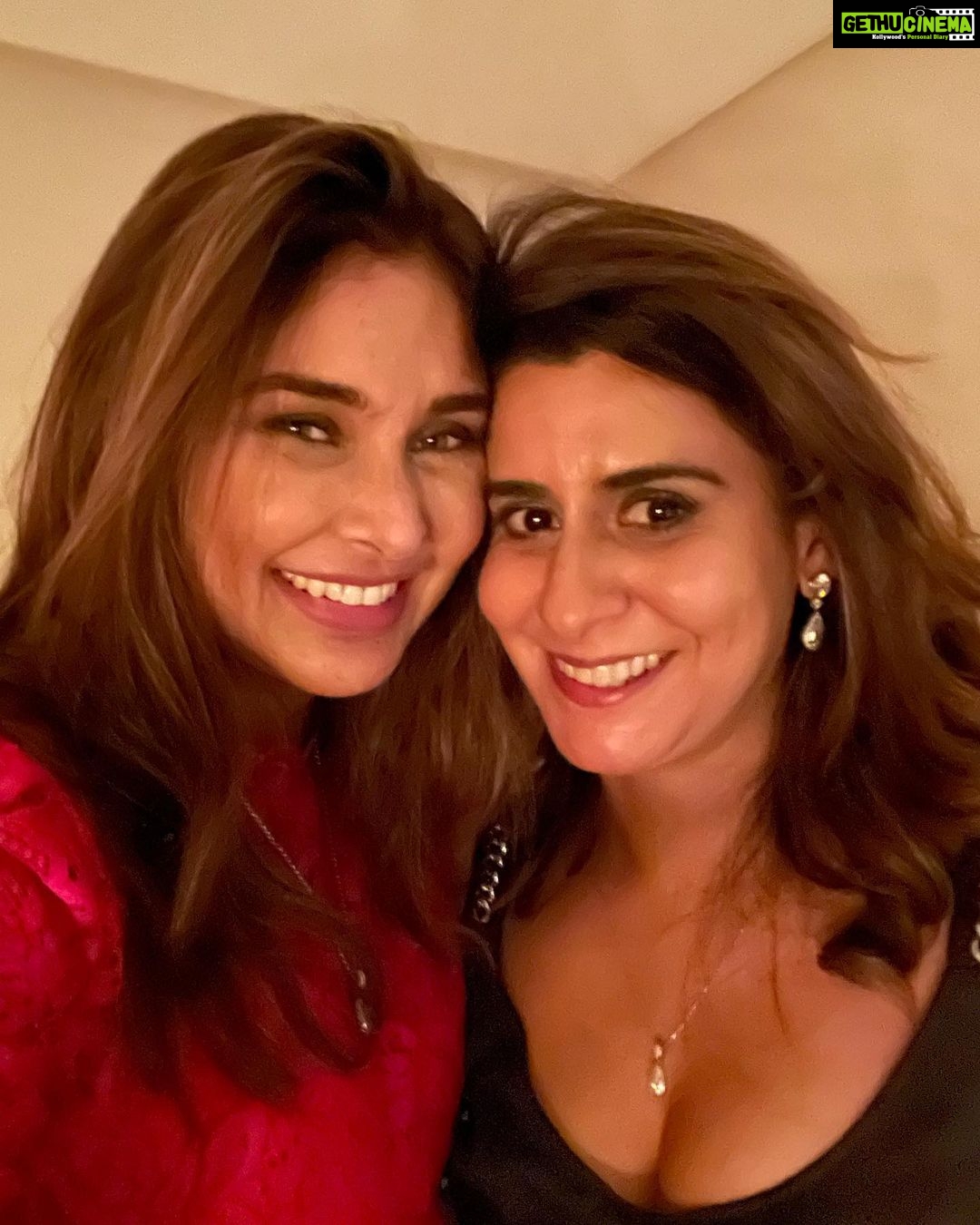 Lisa Ray Instagram - True love since circa 1992. …. Suj and I landed in Bombay (it was not Mumbai then) around the same time. I arrived from Canada, she from London. We were interlopers in the maximum city, but with an abiding love for the country of our parents. This was not a glamorous era for foreign born girls to return to the homeland. And we had other choices. But we slowly built our lives and careers and found family in each other. That decade of setting the foundation of what the fashion and entertainment industry was to become will never be repeated. We were unique and ordinary, vulnerable and tough, often putting ourselves in equally perilous and hilarious circumstances. We were each other’s secret keepers. Sheltering each other when called. This type of bond transcends geography and time. But it feels so good to finally reunite in Dubai. Because heart sisters are hard to come by. Thanks @sujstyle for all I can’t express. And to everyone who welcomed us last night and keep opening their doors and arms to us - we feel embraced. And home. #Dubai