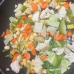 Madhavi Latha Instagram – #chickensalad #chiken #salad# sorry thats actually pumpkin seeds not watermelon