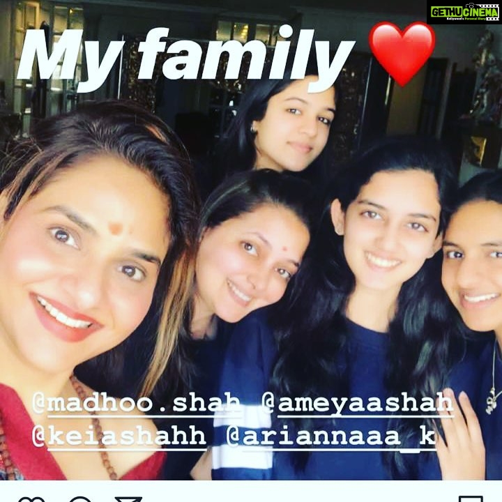 Madhoo Instagram - Happy birthday dearest darling happiest birthday PAYAL❤️❤️❤️❤️❤️❤️❤️
