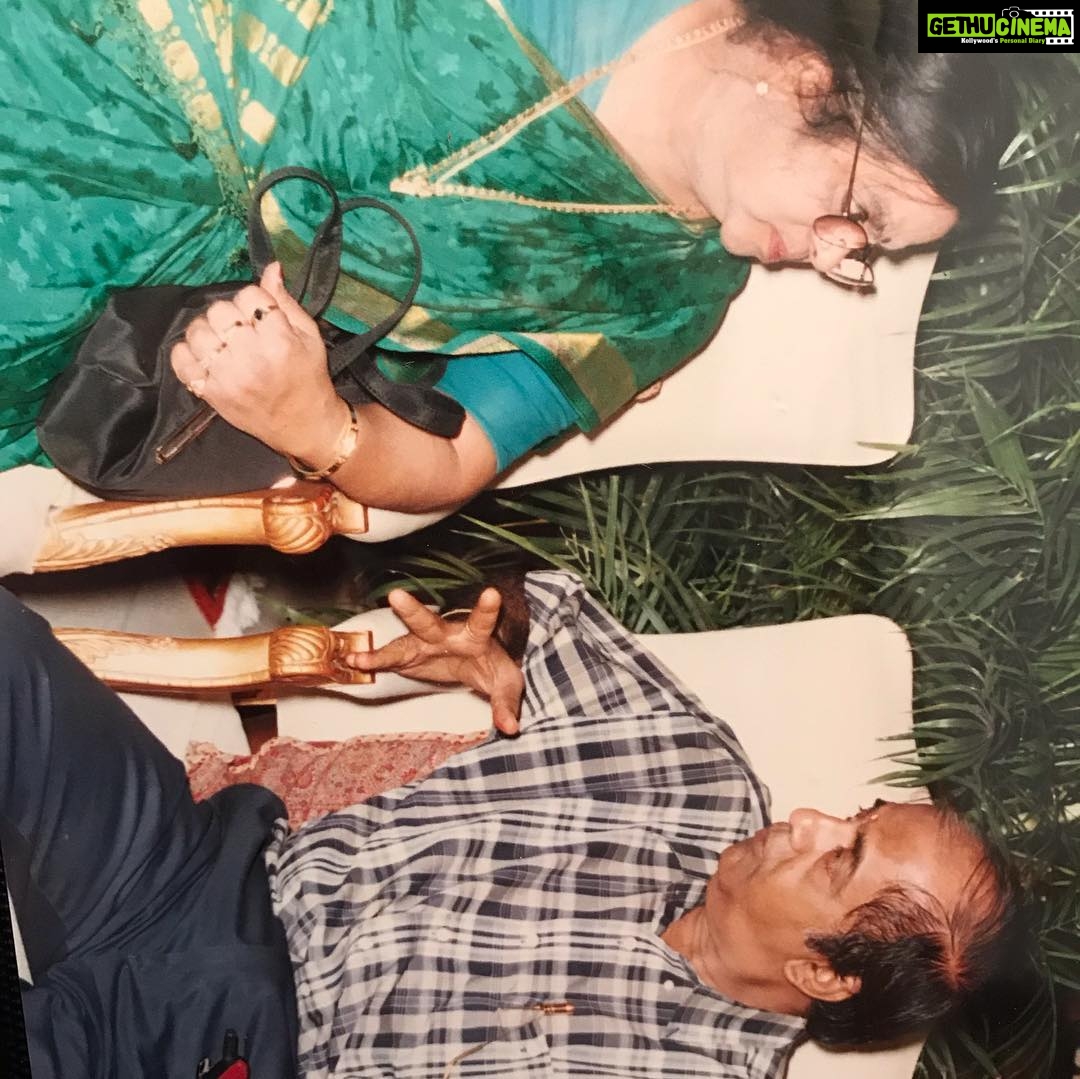 Madhoo Instagram - Happy happy birthday appa 🙏❤️❤️❤️❤️❤️❤️❤️❤️