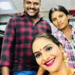 Madhoo Instagram - My beautiful team @gm6.bridalmakeup Geeta and MANJA ❤️❤️❤️
