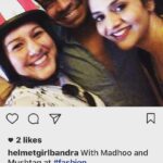 Madhoo Instagram - @helmetgirlbandra funnn❤️