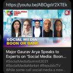 Madhoo Instagram - @republicworld on #socialmediasummit #boonorbane
