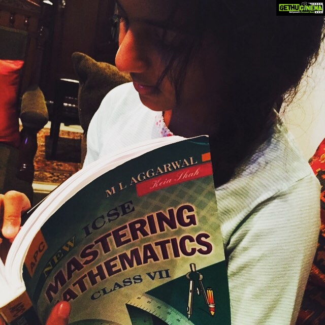 Madhoo Instagram - Still at it 👍ALL THE BEST LITTLE GIRL