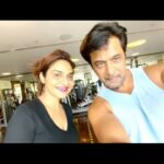 Madhoo Instagram - See the #gentleman I was working out with @arjunsarjaa