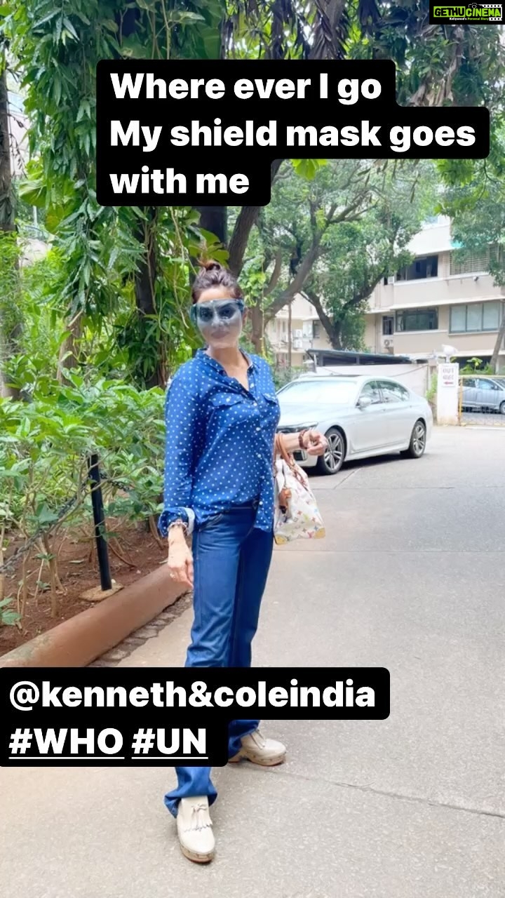 Madhoo Instagram - @kennethcolein #who #un I LOVE MY SHIELD MASK keeping myself safe #maskup #breakthechain
