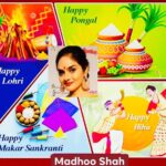 Madhoo Instagram - #happymakarsankranti may the world receive peace joy & happiness 💜💜💜💜