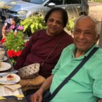 Madhoo Instagram - . Love you both. Happiness forever ❤️ happy anniversary mom dad