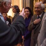 Madhoo Instagram - Many congratulations mom @kuntishah u r truly amazzeeee 💜 patronising with royalty #princecharles 💜💜💜💜 #icon paintings. #loveu 💜💜💜