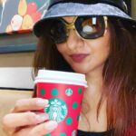 Madhoo Instagram – A cuppa #starbucks and READY for a new day