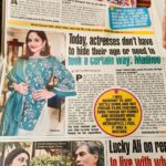 Madhoo Instagram - Thank you! @bombaytimes @tanvi2398 💜