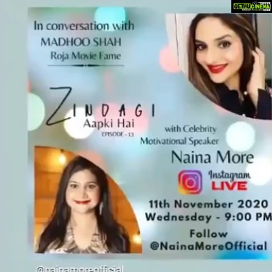 Madhoo Instagram - Meet me tonight here 9 pm