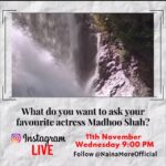 Madhoo Instagram - Tomorrow live @9 pm...