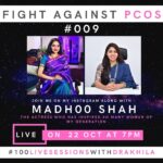 Madhoo Instagram - Join me tom at 7 pm most interesting topic on current generation and pcod @dr.akhila_joshi 💜💜💜