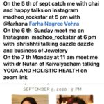 Madhoo Instagram – Please come and chat with me and my interesting friends 💜