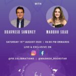 Madhoo Instagram – This evening @6pm am talking with my friend @bhavnesh_sawhney  about life sunrise love and gossips💜💜💜💜💜💜join in